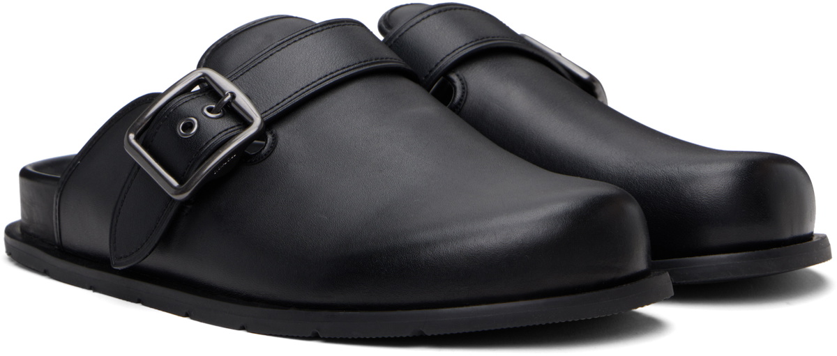 Coach 1941 Black Buckle Clogs