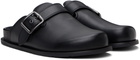 Coach 1941 Black Buckle Clogs