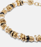 Saint Laurent Loulou embellished necklace