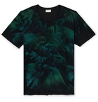 SAINT LAURENT - Printed Cotton-Jersey T-Shirt - Black