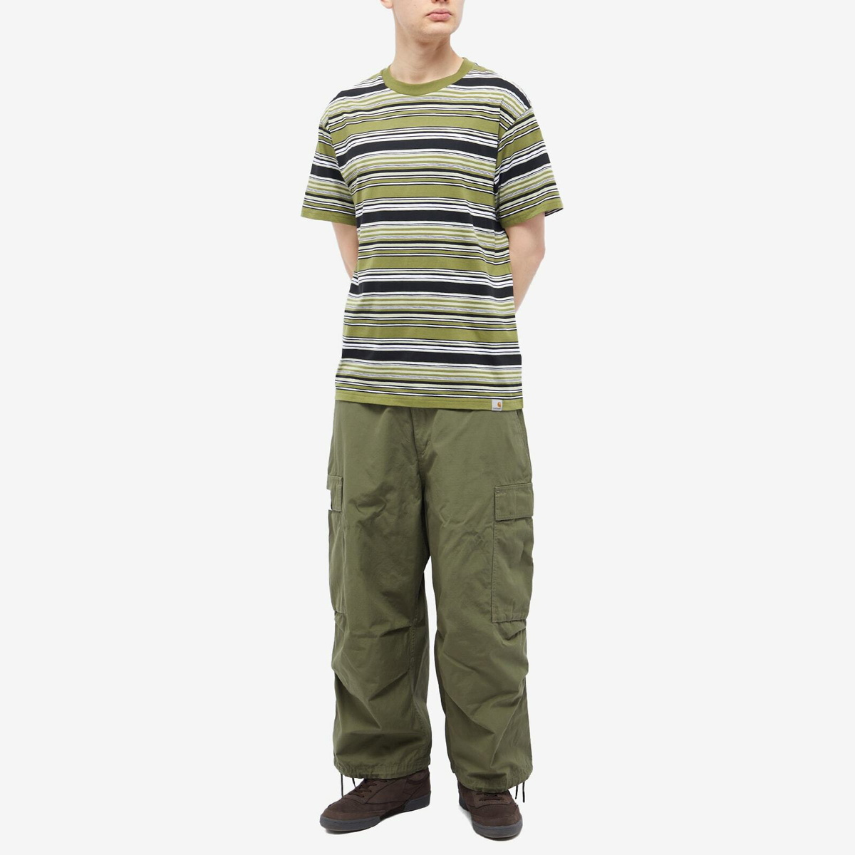 Neighborhood Men's Wide Cargo Pant in Olive Drab Neighborhood