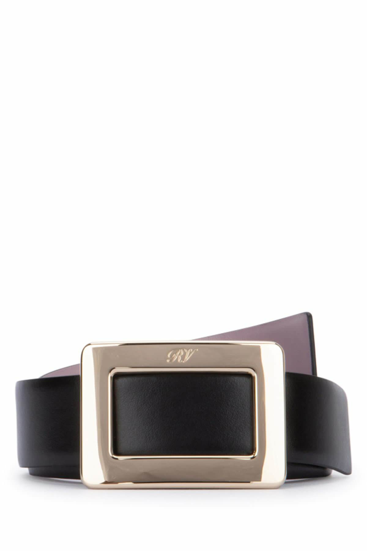 ベルト Viv' Choc reversible leather belt Roger Vivier Viv' Choc Belt in leather | REVERSIBLE