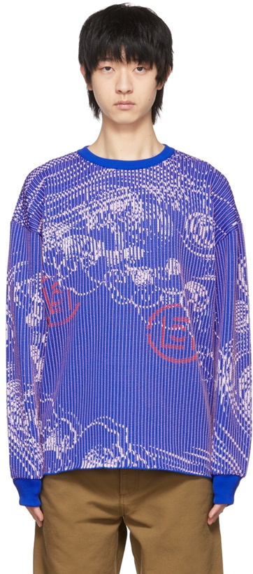 Photo: Clot Blue Polyester Sweater
