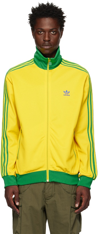 Photo: adidas Originals Yellow & Green Beckenbauer Track Jacket