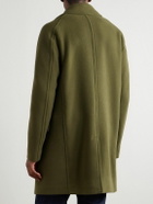Officine Générale - Amir Double-Breasted Brushed Wool-Blend Coat - Green