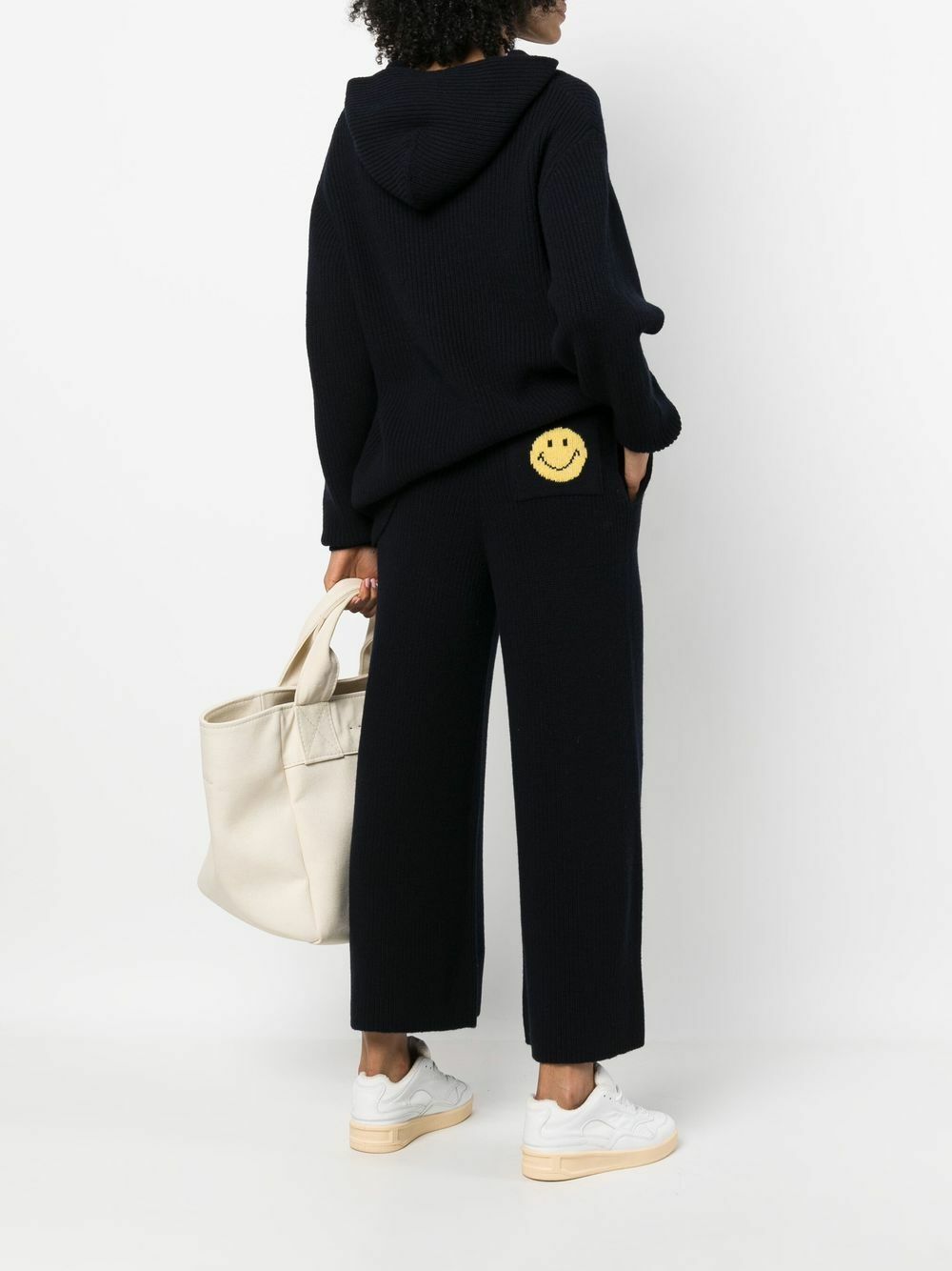 JOSHUA SANDERS - Merino Wool Wide Leg Trousers