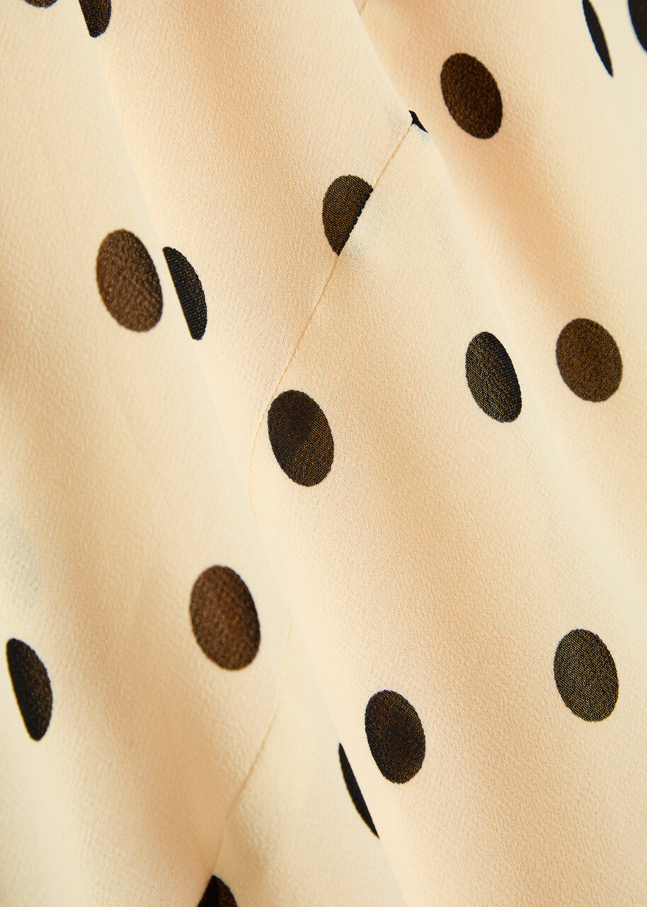 Reformation Esra Polka dot Chiffon Maxi Dress White