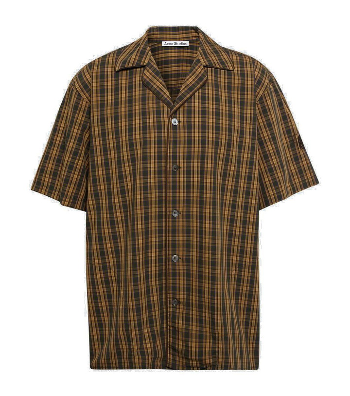 Photo: Acne Studios Checked cotton shirt