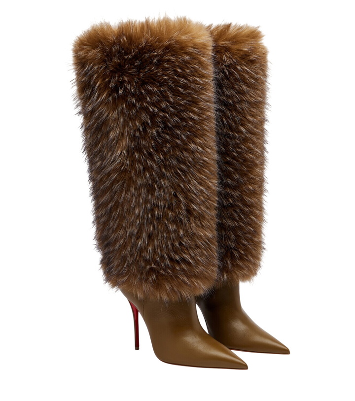 Photo: Christian Louboutin Yangzee 100 leather knee-high boots