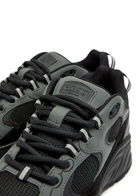 Cleens Pulse Runner Panelled Mesh Sneakers Black Grey