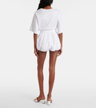 Dolce&Gabbana High-rise cotton poplin shorts