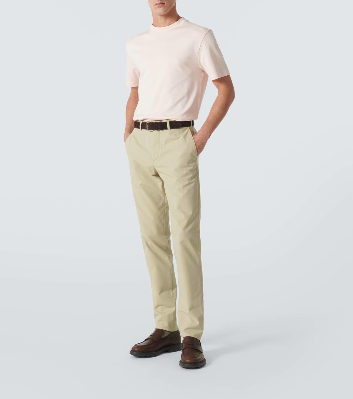 送料関税込★LORO PIANA★レイ コットンTシャツ Ray T-Shirt Cotton Optical White | Loro Piana US
