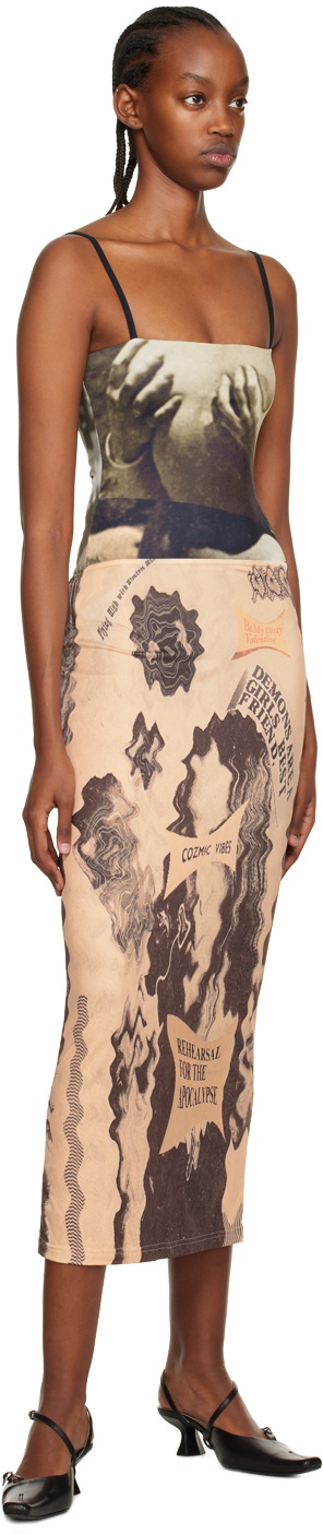 ELLISS SSENSE Exclusive Brown Grab My Body Too Bodysuit