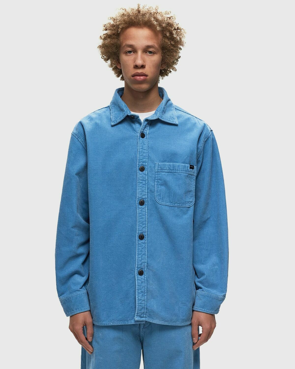 Edwin Ander Shirt Ls Blue Longsleeves Edwin