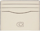 Coach 1941 Off-White Logo Card Holder