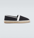 Manolo Blahnik Nerano leather-trimmed suede espadrilles