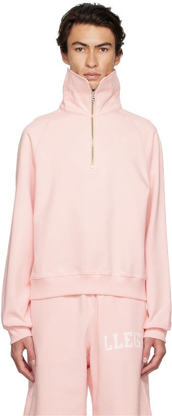 Photo: Recto SSENSE Exclusive Pink Embroidered Sweatshirt