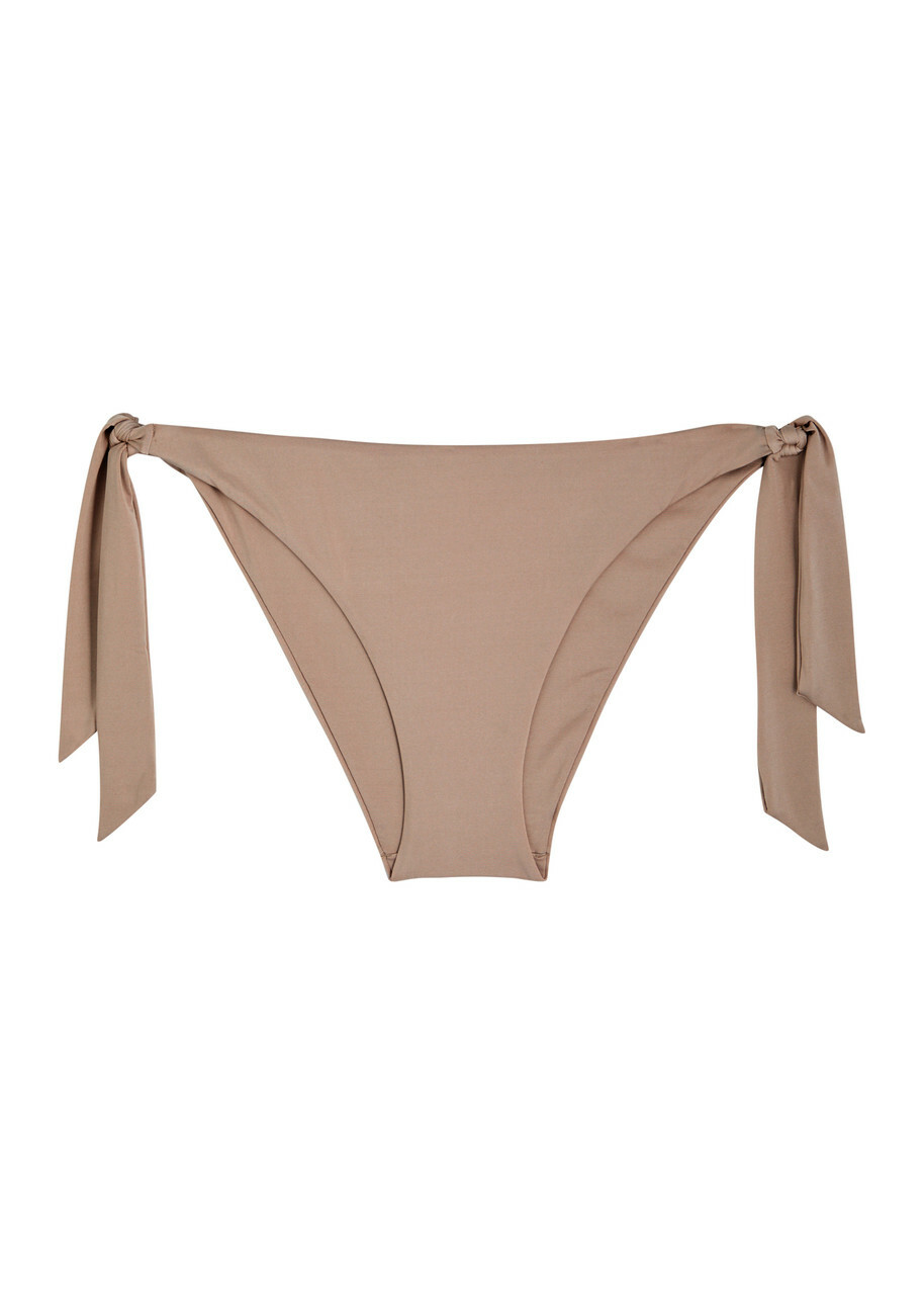 Max Mara Beachwear Samuela Pearlescent Bikini Briefs Beige