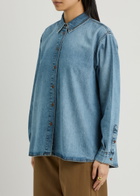 Skall Studio Millington Denim Shirt Dark Blue