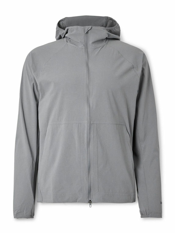 Photo: Lululemon - Pace Breaker Stretch Recycled-Ripstop Hooded Jacket - Gray