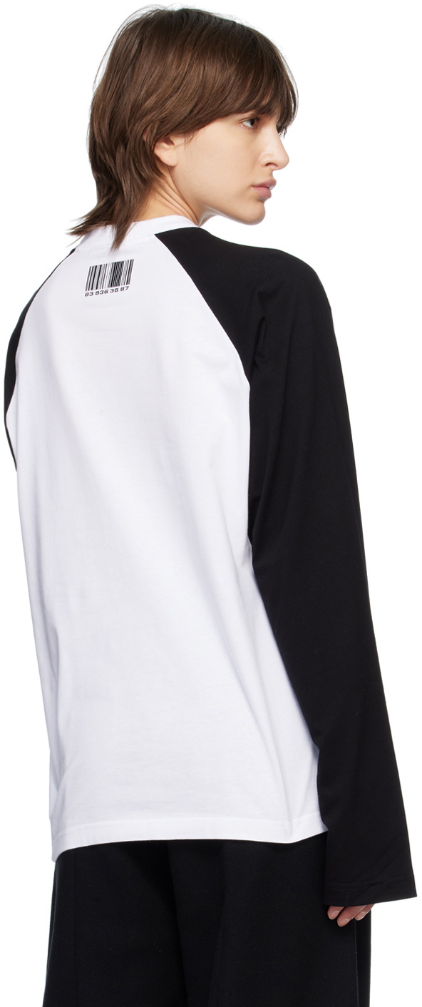 VTMNTS Black Barcode Long Sleeve T-Shirt
