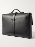 TOM FORD - Double Full-Grain Leather Messenger Bag