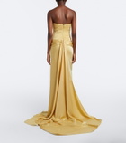 Marmar Halim Satin corset gown