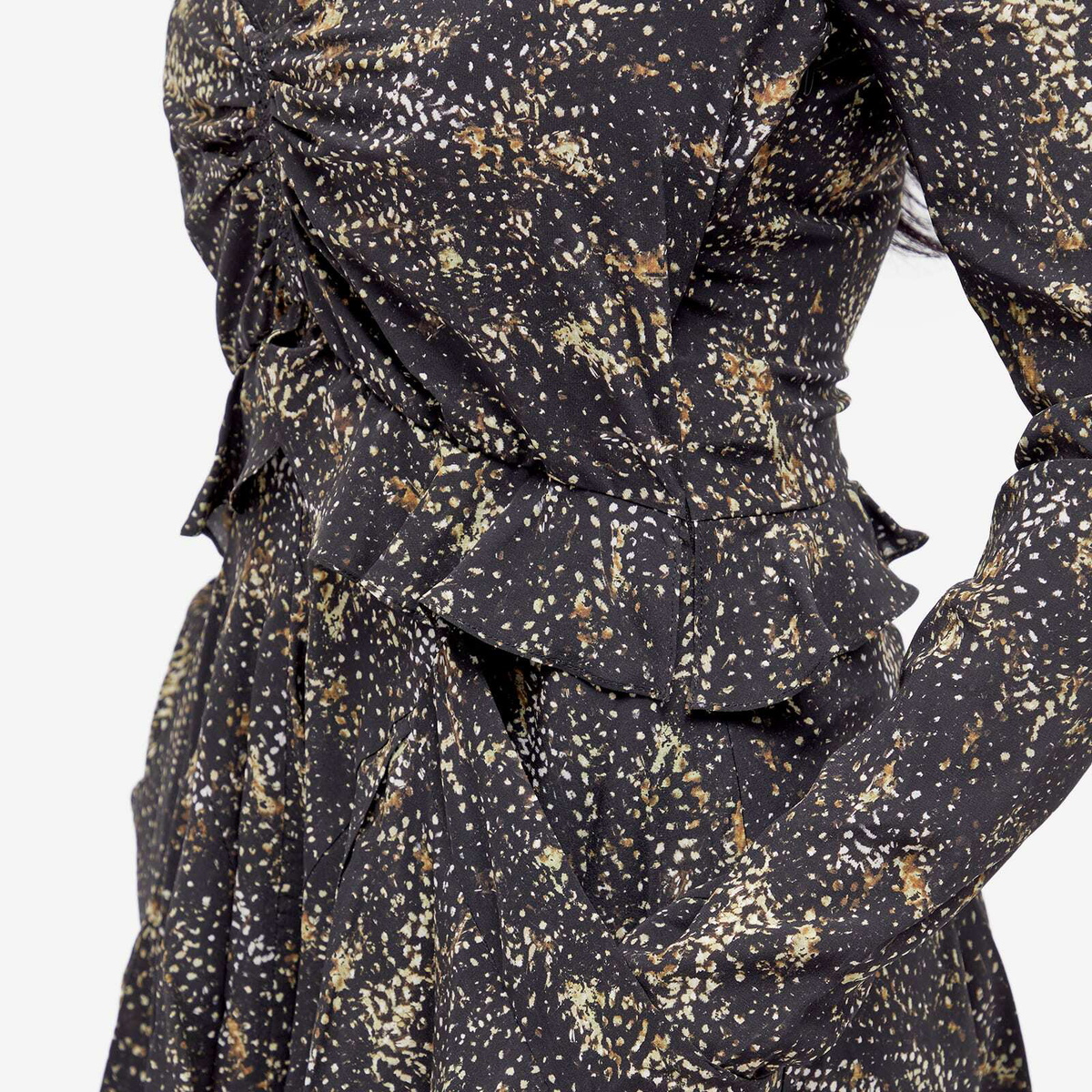 knee length dresses for ladies Isabel Marant Etoile printed long sleeve midi dress - BOPF