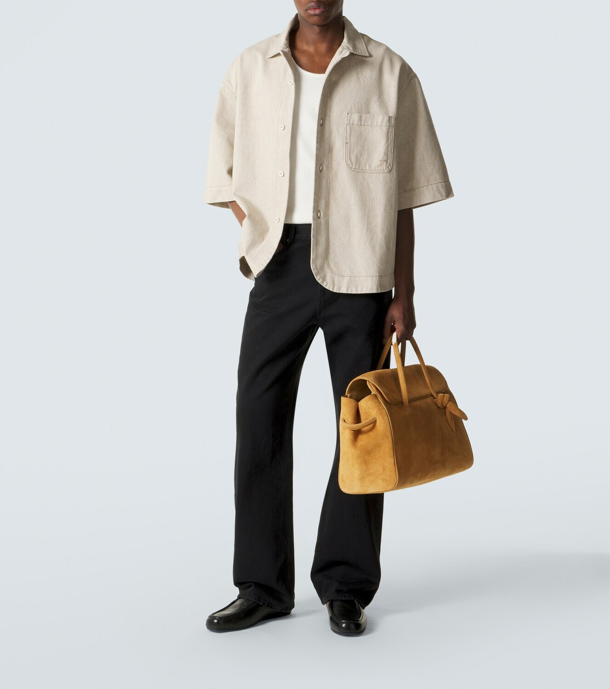 Jacquemus Turismo Large suede tote bag