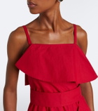 Proenza Schouler Reign ruffled cotton-blend midi dress