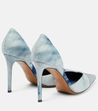 Alexandre Vauthier - Tie-dye embellished denim pumps
