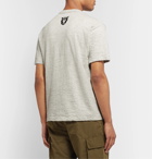 Human Made - Logo-Print Mélange Cotton-Jersey T-Shirt - Gray