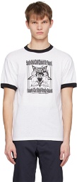 Anna Sui SSENSE Exclusive White & Black 'Unholy Ground' T-Shirt