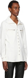 GmbH White Zip Pocket Shirt