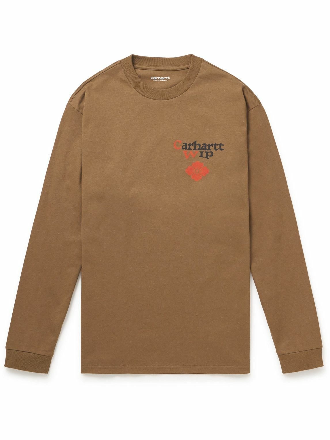 Photo: Carhartt WIP - Buffalo Printed Cotton-Jersey T-Shirt - Brown