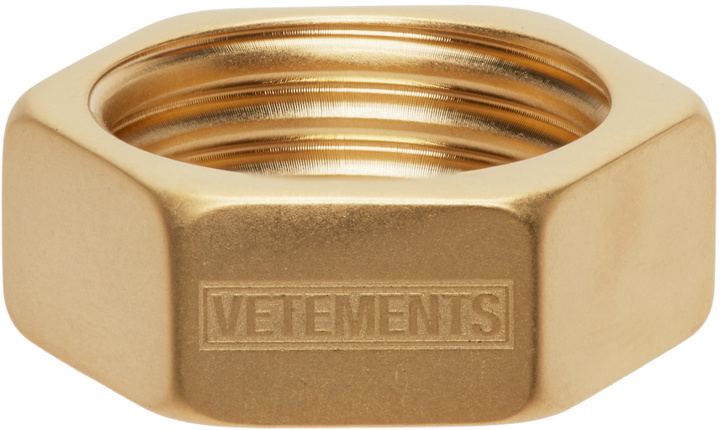 Photo: VETEMENTS Gold Nut Ring