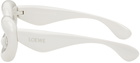 Loewe White Inflated Cat-Eye Sunglasses