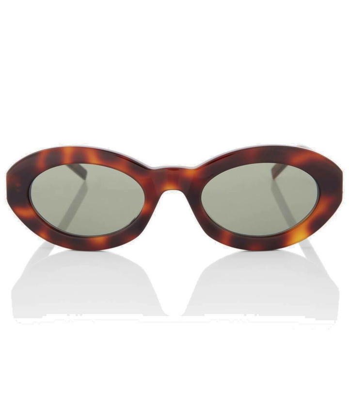 Photo: Saint Laurent SL M136 oval sunglasses