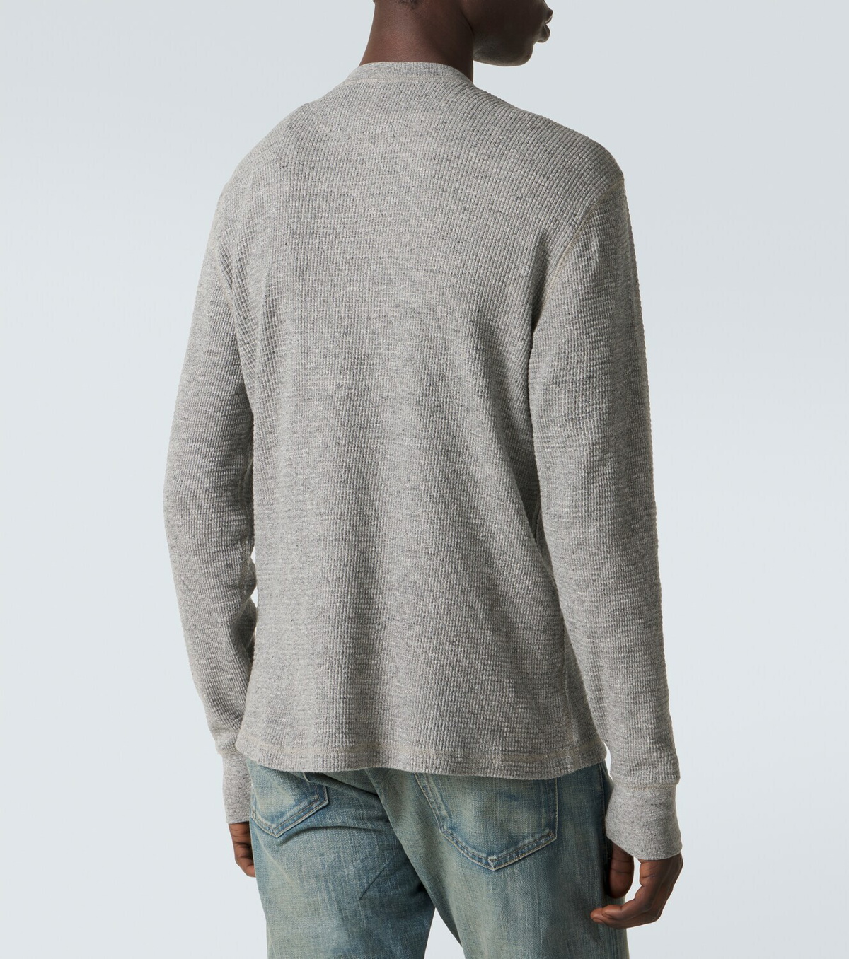 RRL Waffle-knit cotton Henley shirt