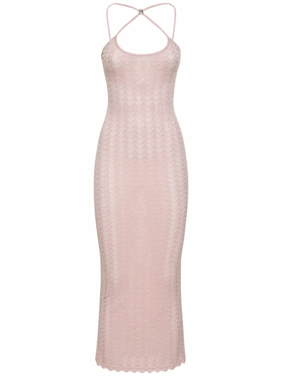 ワンピース ALESSANDRA RICH Grey Viscose Dress Alessandra Rich Grey Viscose Dress Alessandra Rich