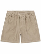 John Elliott - Talladega Straight-Leg Cotton-Corduroy Shorts - Brown