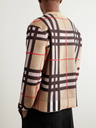Burberry - Checked Piqué Sweater - Neutrals