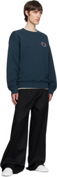 Givenchy Navy 'GIVENCHY' Medallion Sweatshirt