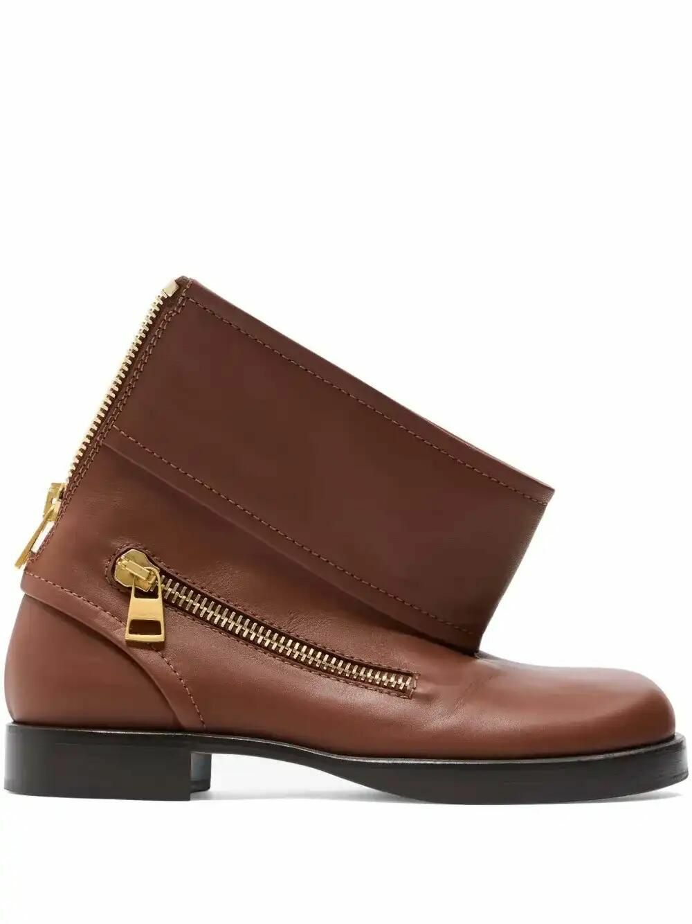 【JW Anderson】 Logo-intarsiaレザーブーツ JW Anderson - Logo-intarsia leather boots JW Anderson