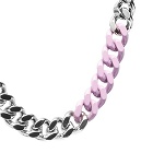 END. x 1017 ALYX 9SM 'Neon' Coloured Link Necklace in Silver/Purple