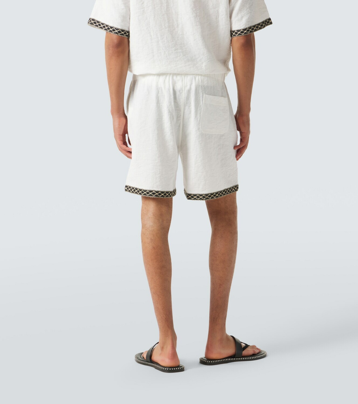 Commas Crochet-trimmed shorts