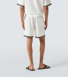 Commas Crochet-trimmed shorts