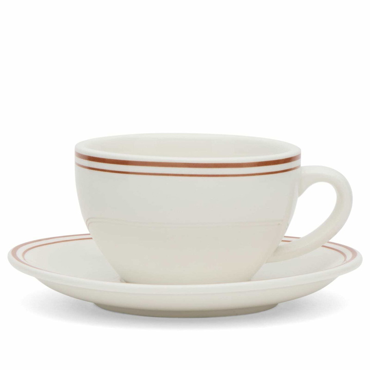 Photo: Service Projects Marlow Diner Cup & Plate in White/Red 