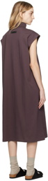 Essentials Purple Sleeveless Midi Dress