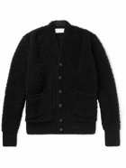 4SDesigns - Wool-Blend Bouclé Cardigan - Black